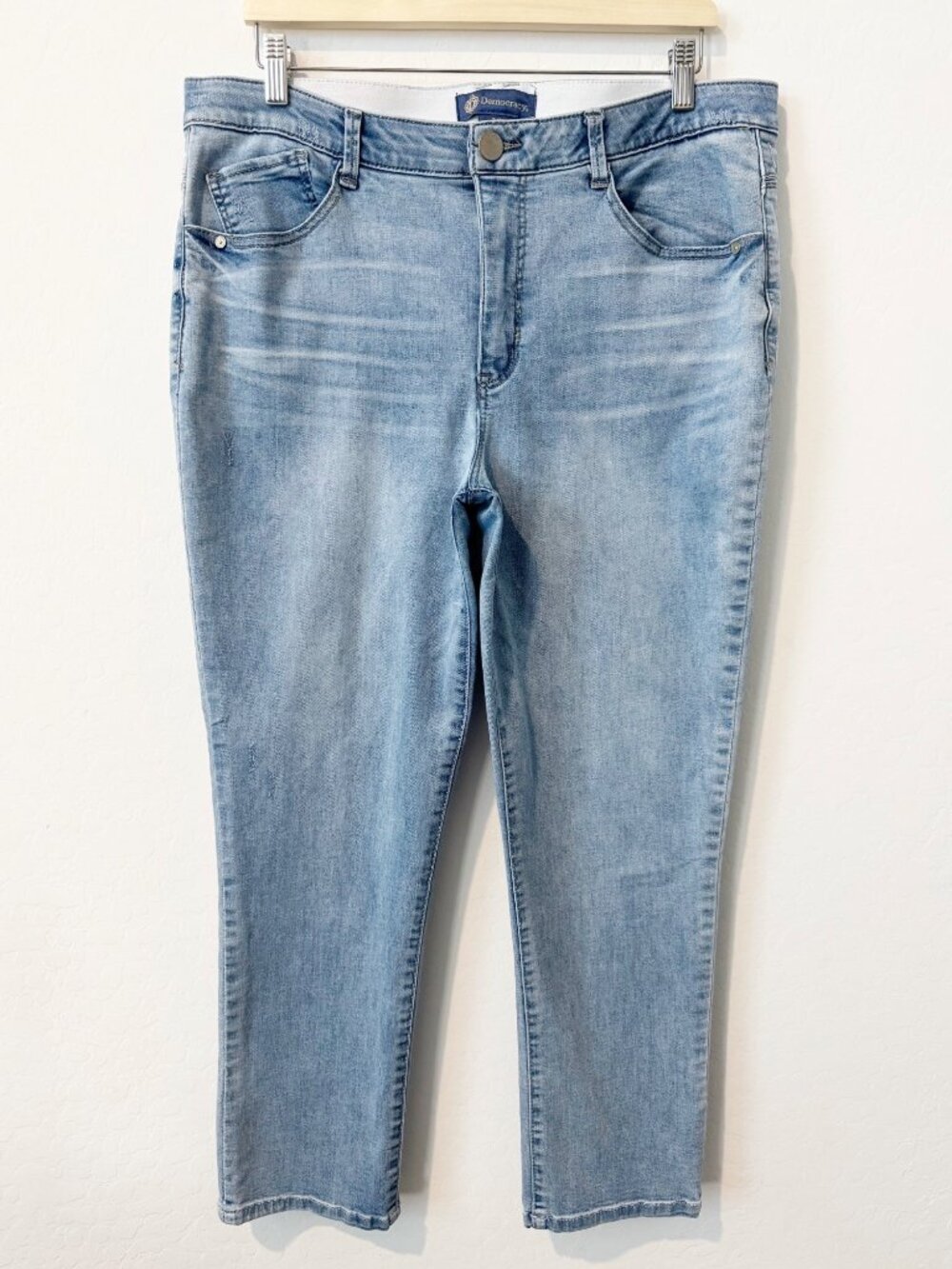 Democracy Ab Solution Jeans Plus Size 16 Light Wash Blue Casual Capsule Preppy